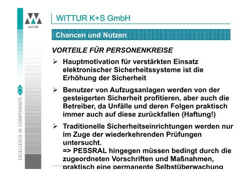 Sensorik im Aufzug am Sensorik im Aufzug am ... - Henning GmbH