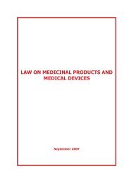 LAW ON MEDICINAL PRODUCTS AND MEDICAL DEVICES