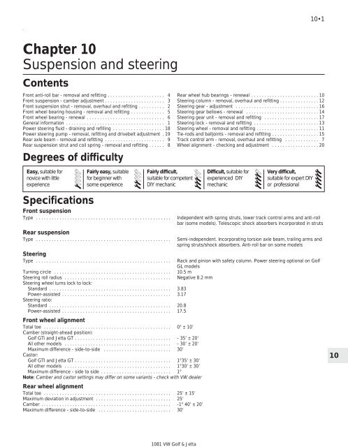 VW MKII A2 MK2 Golf Jetta Fox Service Manual - VAGLinks.com