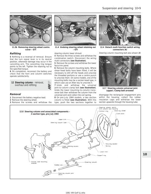 VW MKII A2 MK2 Golf Jetta Fox Service Manual - VAGLinks.com