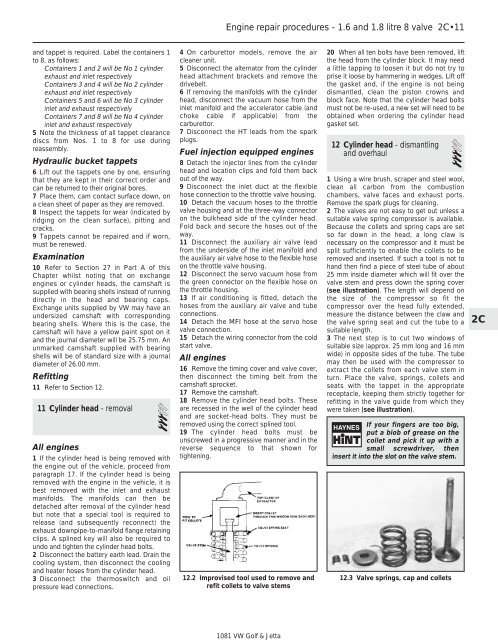 VW MKII A2 MK2 Golf Jetta Fox Service Manual - VAGLinks.com