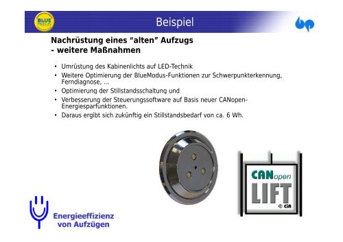Energieeffizienz von Aufzügen - Henning GmbH