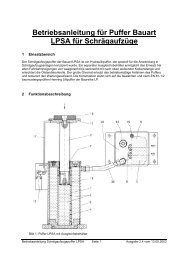 Betriebsanleitung für Puffer Bauart LPSA für ... - Henning GmbH