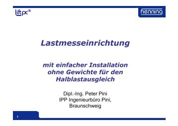 Lastmesseinrichtung - Henning GmbH