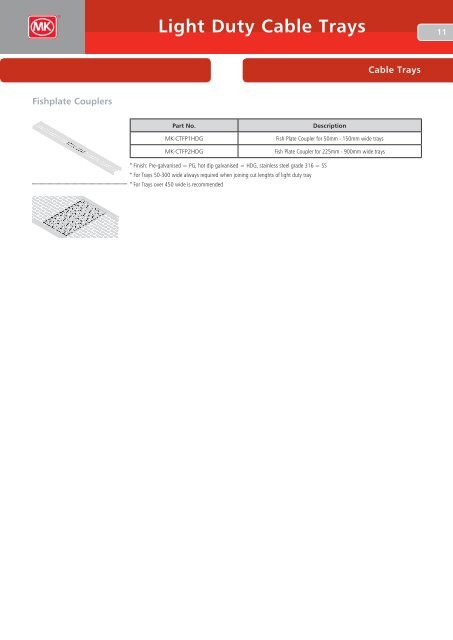 Cable Trays - MK Electric