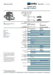 data sheet MK 10 DR Ex - müller co-ax ag