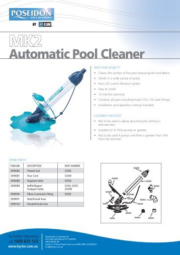 Automatic Pool Cleaner MK2 - HY-CLOR