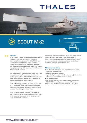 Air Systems Datasheet - Scout Mk2 - Thales Group