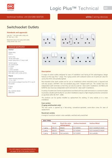 Technical Specification - MK Electric