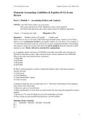 Financial Accounting: Liabilities & Equities (FA3) Exam Review