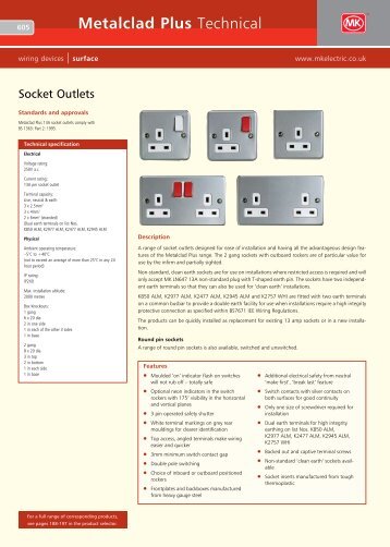 Metalclad Plus Technical - MK Electric