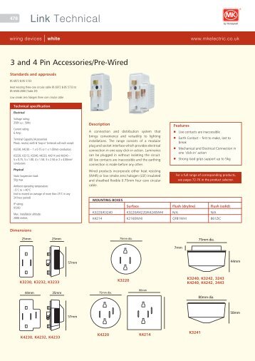 Technical specification - MK Electric