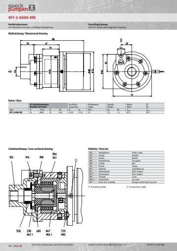 MY-2-6000-MK - Speck Pumpen