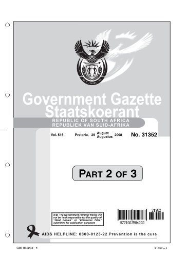 Government Gazette Staatskoerant