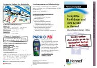 Parkplätze, Parkhäuser und Park & Ride in Hennef - Die Hennefpartei