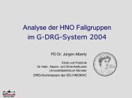 HNO-Fallgruppen im G-DRG-System 1.0 - Deutsche Gesellschaft für ...