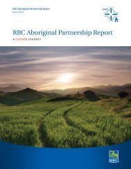 RBC Aboriginal Partnership Report A chosen ... - RBC Royal Bank