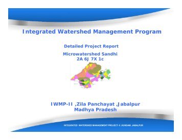 Sandhi - Rajiv Gandhi Mission for Watershed Management