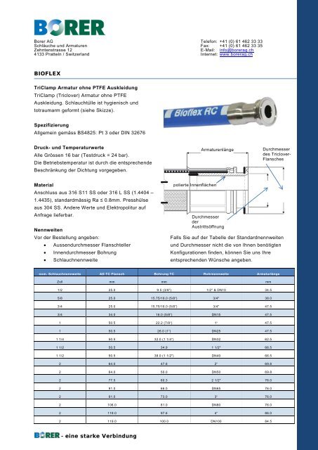 Bioflex - Borer AG