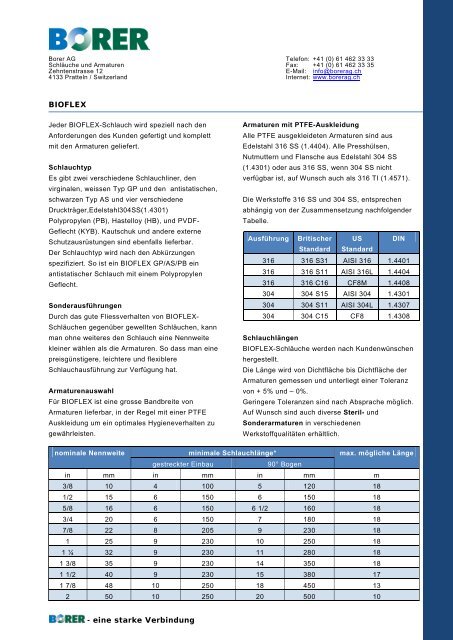 Bioflex - Borer AG