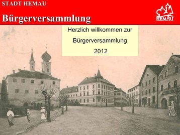 STADT HEMAU Bürgerversammlung