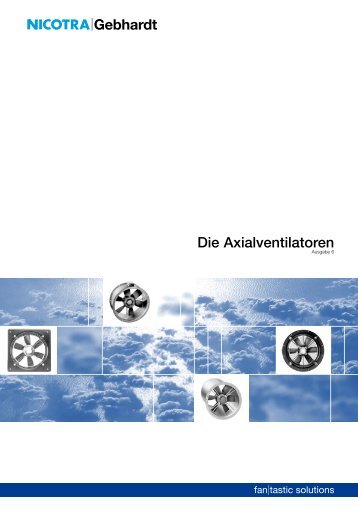 Die Axialventilatoren - Nicotra Gebhardt