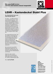 deckel Stabil Plus - LEHR Rollladen-Kastensysteme