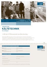 kältetechnik - Schweizerische Technische Fachschule (STF)