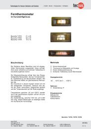 Produktdatenblatt - Tecsis GmbH