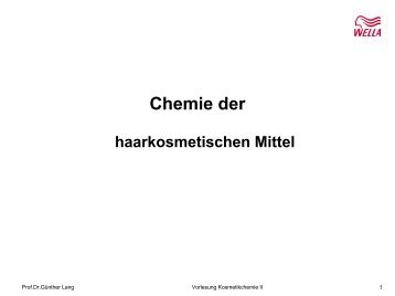 Chemie der - Technische Universität Darmstadt