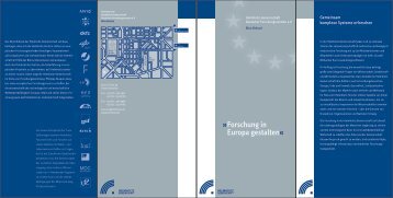 Forschung in Europa gestalten - Helmholtz-Gemeinschaft Deutscher ...