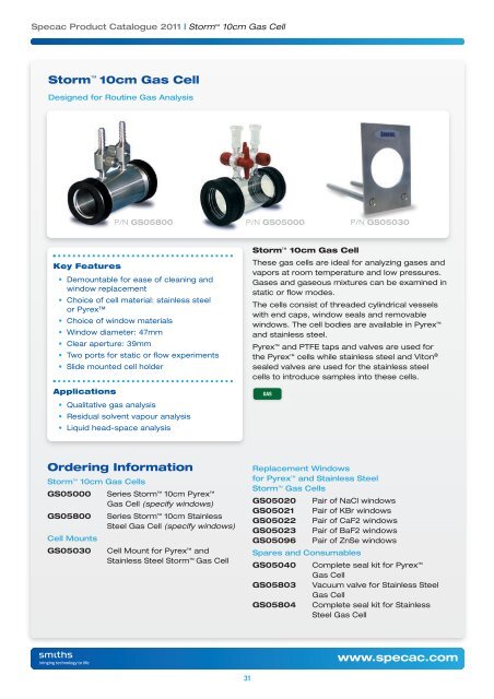 2011 Product Catalogue - Specac