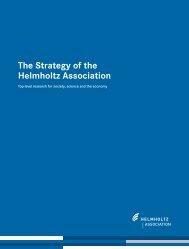 The Strategy of the Helmholtz Association - German Center for ...