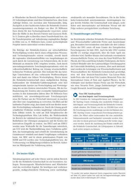 Paktbericht 2012 - Helmholtz-Gemeinschaft Deutscher ...