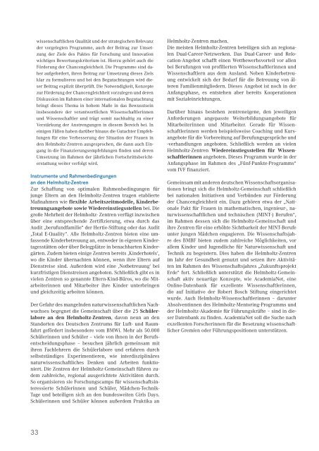 Paktbericht 2012 - Helmholtz-Gemeinschaft Deutscher ...