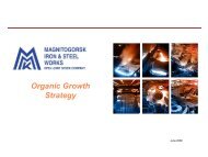 MMK Presentation: Organic Growth Strategy - Magnitogorsk Iron ...