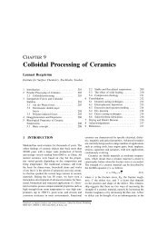 Colloidal Processing of Ceramics