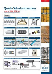 Quick-Schalungsanker - Quick Bauprodukte GmbH