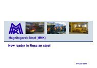 MMK Presentation - October 2010 - Magnitogorsk Iron & Steel Works