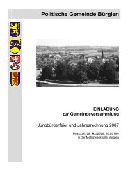 Rechnung_2007K - Gemeinde Bürglen