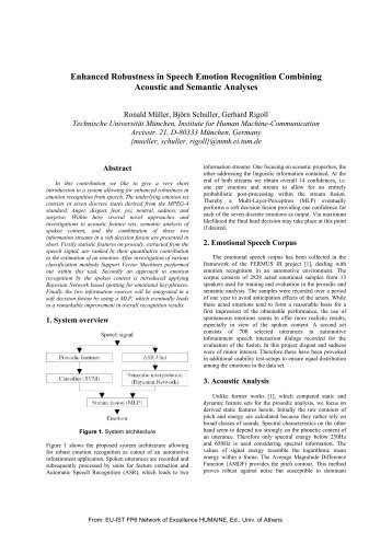 Enhanced Robustness in Speech Emotion Recognition ... - TUM