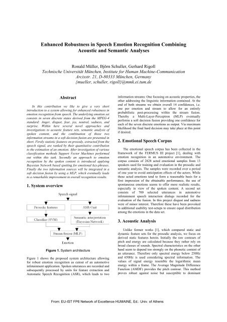 Enhanced Robustness in Speech Emotion Recognition ... - TUM