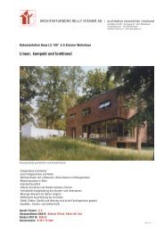 Linear, kompakt und funktional - Architekturbüro Willy Steiner AG