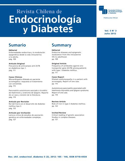 Edición Completa - Sociedad Chilena de Endocrinología y Diabetes