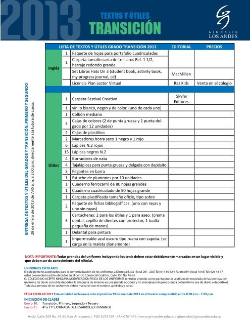 TRANSICIÓN