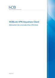 HOBLink VPN Anywhere Client - HOB GmbH & Co.KG