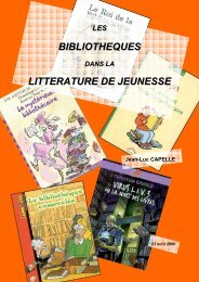 BIBLIOTHEQUES LITTERATURE DE JEUNESSE - Escapages