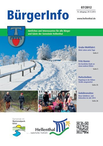 Ausgabe Dezember 2012 - Gemeinde Hellenthal