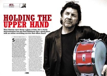 Drummer Magazine Article Paul Roinson - Paul Robinson's ...