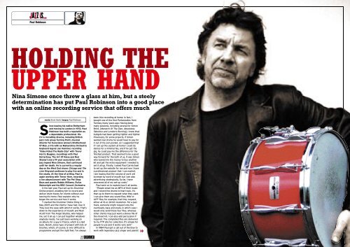 Drummer Magazine Article Paul Roinson - Paul Robinson's ...